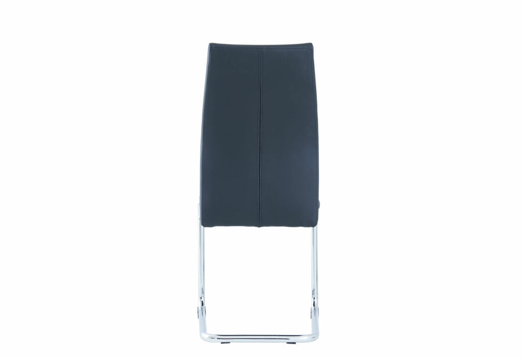 Sasa Black Dining Chairs Kit Of 4 Black Metal