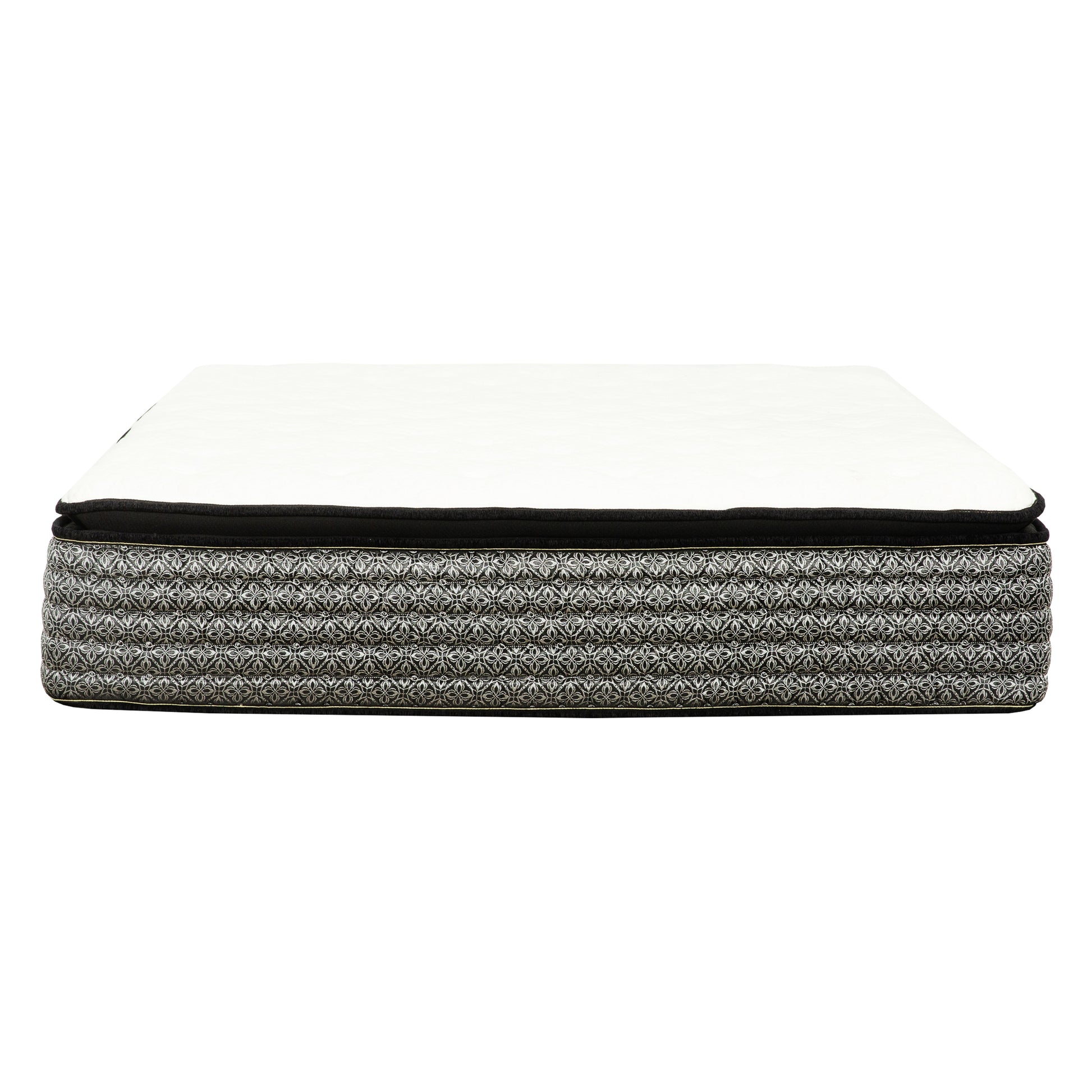 Premium 14 In. Pocket Coil Hybrid Mattress, Queen, Plush Gel Memory Foam Mattress, White Gray Grey White Bedroom Contemporary,Modern Memory Foam Polyester Queen