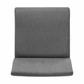 Dining Chair Set Of 2 Dark Grey Fabric