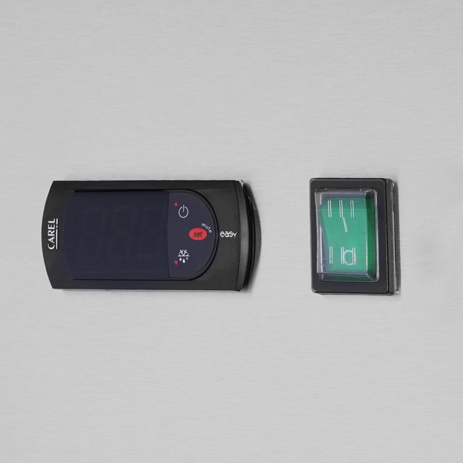 54"W Commercial Freezer 2 Section 2 Solid Door Stainless Steel Interior And Exterior Construction Reach In Freezer 42.2 Cu.Ft. Upright Fan Cooling Freezer For Restaurants And Commercial Environments