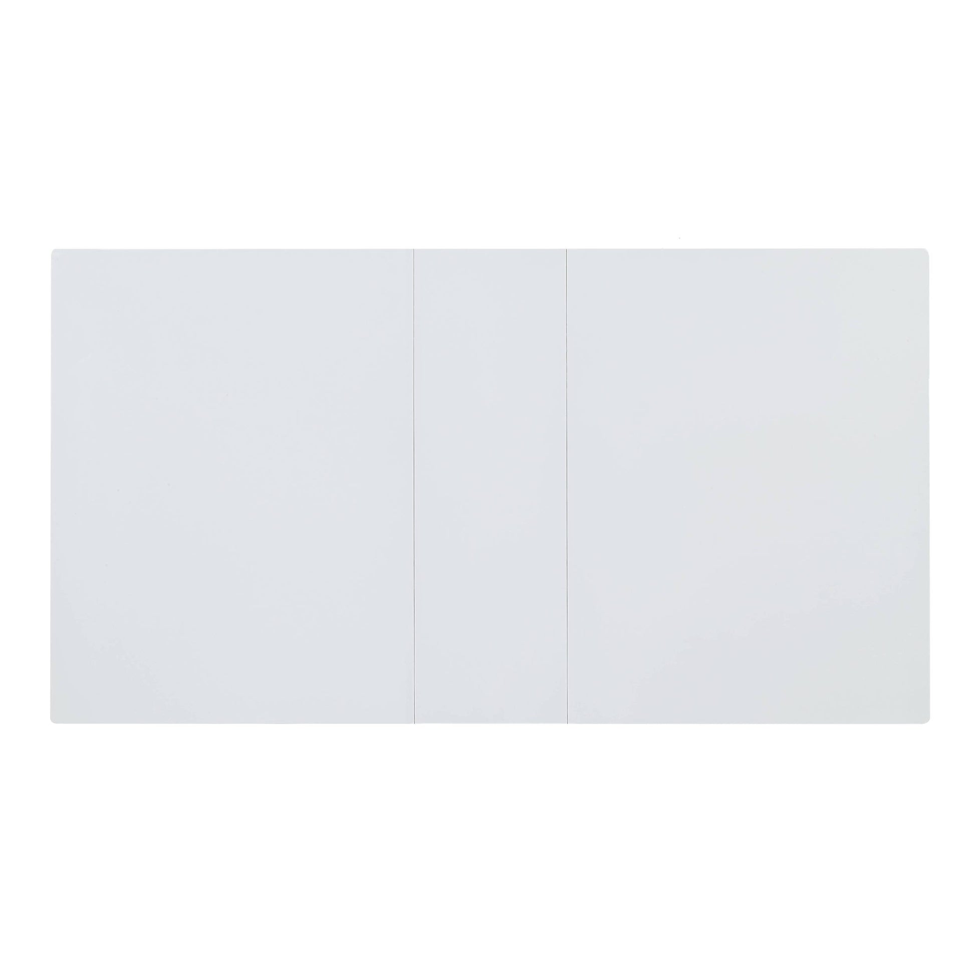 Kamaile Dining Table, White High Gloss Finish Dn02133 White Mdf Metal