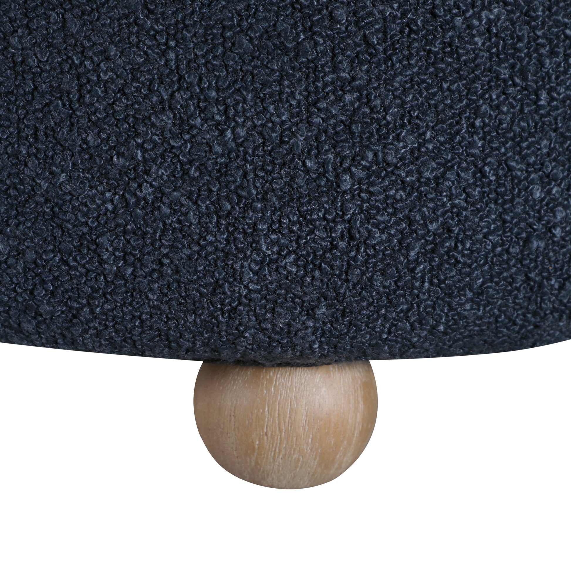 Modern Contemporary Swivel Chair With Ottoman Blue Boucle Fabric Upholstery Solid Wood Living Room Furniture Blue Primary Living Space Contemporary,Modern Plywood,Solid Wood