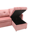 United Modular Sectional Sofa L Shaped Modular Couch With Reversible Chaise Modular Sofa Sectional Couch With Storage Seats Pink Velvet 3 Seat