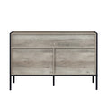 Wood Dresser With 7 Drawers, Wooden Storage Closet For Bedroom, Solid Clothes Cabinet With Sturdy Steel Frame, 48.58