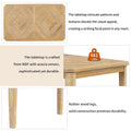 7 Piece Farmhouse Dining Set Classic Rustic Table And 6 High Back Design Chairs For Dining Room, Kitchen Natural Wood Wash Natural Wood Wash Solid Wood Mdf