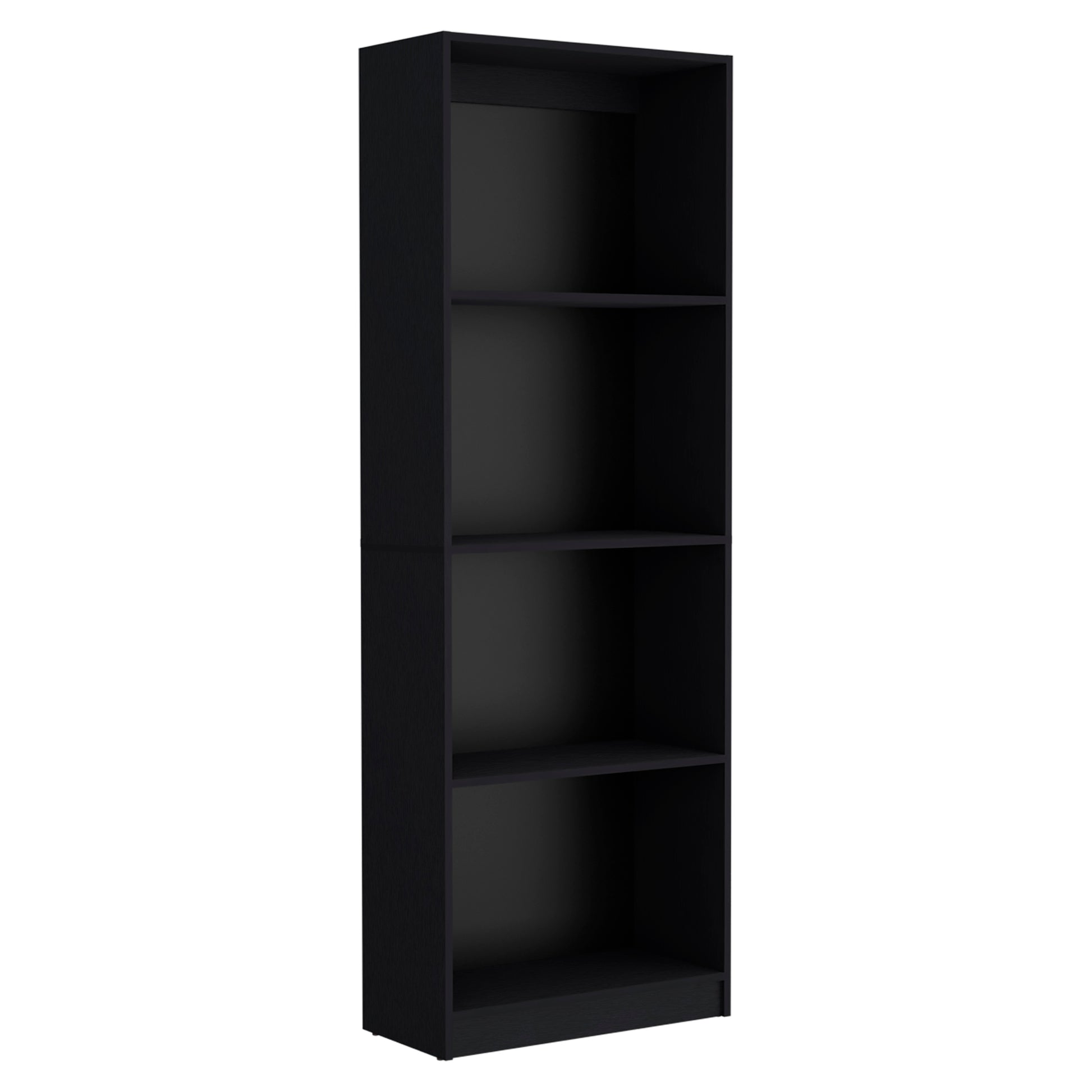 Davie 3 Piece Home Bookcase Set, 60" Wide With 14 Shelvesliving Room Set Set Black Freestanding 5 Or More Shelves Black Office Particle Board