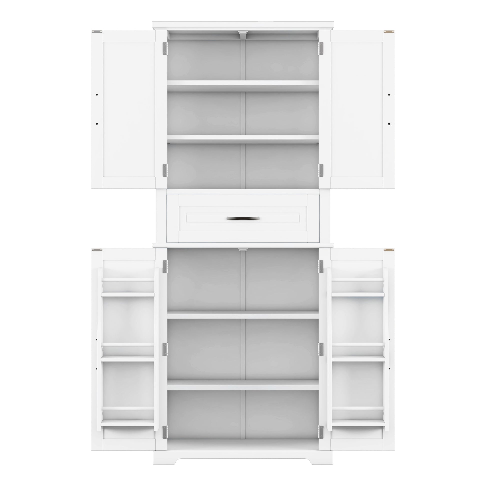 Bathroom Storage Cabinet With Multi Functional Storage Space, Drawer With Slide Rails, Adjustable Shelf, White White Mdf