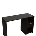 Arlington Computer Desk With 2 Open Storage Shelves And Drawer With Handle Black Computer Desk Office Contemporary Rectangular Drawers Computer Tables Rectangular Melamine Engineered Wood