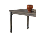 Weathered Grey Dining Table With Turned Leg Grey Seats 6 Dining Room Rustic Rectangular Mdf