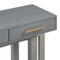 Elegant Console Table With Three Drawers, Extra Long Entryway Table For Entryway, Hallway, Living Room, Foyer, Corridor Antique Gray Primary Living Space Artsy Drawers Mdf