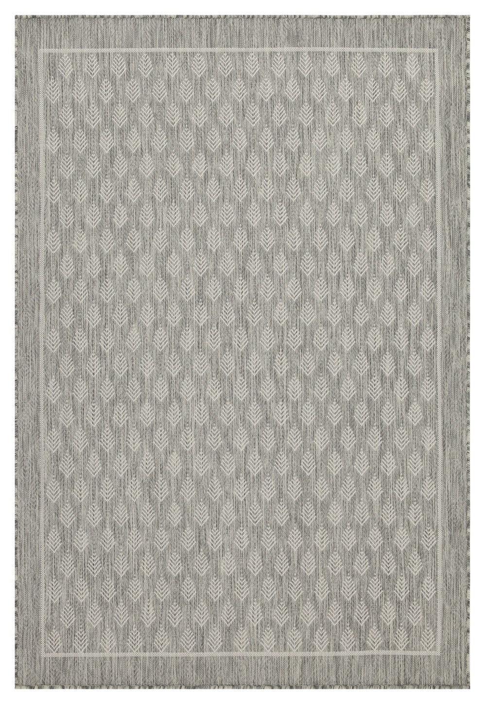 Sunshine Gc Har2009 Silver 2 Ft. 7 In. X 7 Ft. 3 In. Indoor Outdoor Area Rug Silver Polyester Polypropylene