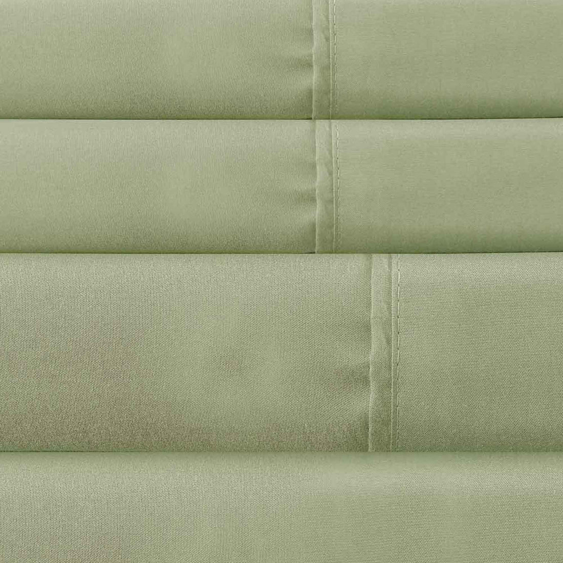 Lanester 3 Piece Polyester Twin Size Sheet Set The Urban Port, Olive Green Green Polyester