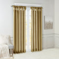 Twist Tab Lined Window Curtain Panel Only 1 Pc Panel Bronze Polyester