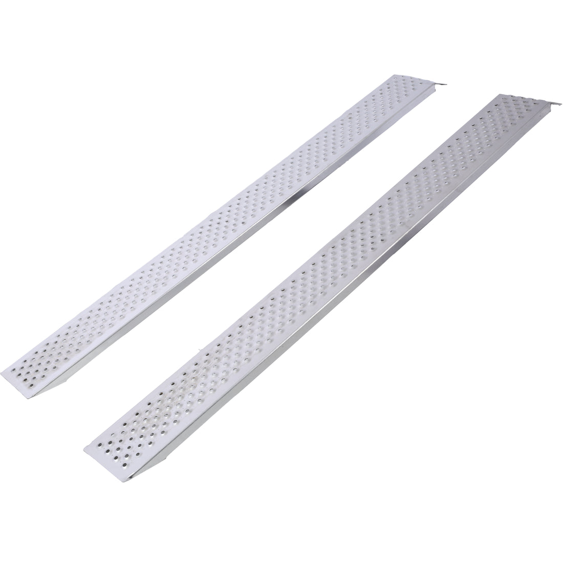 Aluminum Ramps,78"Lx8.5"W Lightweight Loading Ramps,880Lbs Pr Capacity,Atv Ramps For Pickup Trucks,Lawn Mower,Portable Ramp For Motorcycle, Truck, Dirt Bike,Quad,Snow Blower,Golf Cart,2Pcs Silver Aluminium