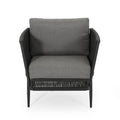 Hanford Club Chair Grey Woven Rope