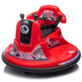 12V Kids Ride On Bumper Car W Parents Control,Rotate 360 Degrees,Two Handed Switch For Direction Control,Bumper Strip,Light Belt,Mp3 Music,Bluetooth,Provide A Speed Of 0.75Mph For Kids Of 2 5 Red 50