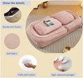Human Dog Bed ,Lazy Sofa Couch ,5 Adjustable Position,Sit,Sleep,Fold,Suit To Put In Bedroom, Living Room ,Space Saving Design ,Pink Pink Polyester Metal Primary Living Space Medium Soft Cushion Back Modern Foam Polyester