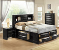 1Pc Contemporary 5 Drawer Chest Black Finish Solid Wood Wooden Bedroom Furniture Black Bedroom Contemporary Wood