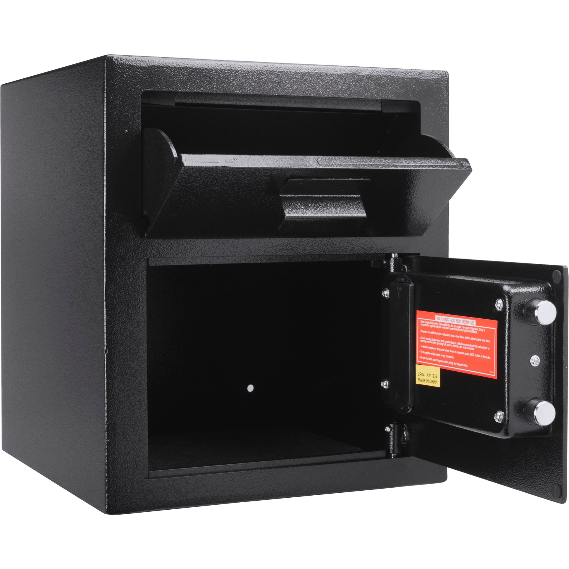 0 72 Cu Ft Keypad Depository Safe Black Steel