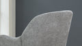 Chenille Armchair, Modern Style Accent Chair With Wood Legs, Comfy Design For Living Room, Bedroom, Office, Gray Gray Foam Wood Fabric