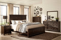 Solid Transitional Style Bedroom 1Pc Chest Of Drawers Driftwood Charcoal Finish Wooden Furniture Traditional Framing Brown Mix Bedroom Transitional Wood