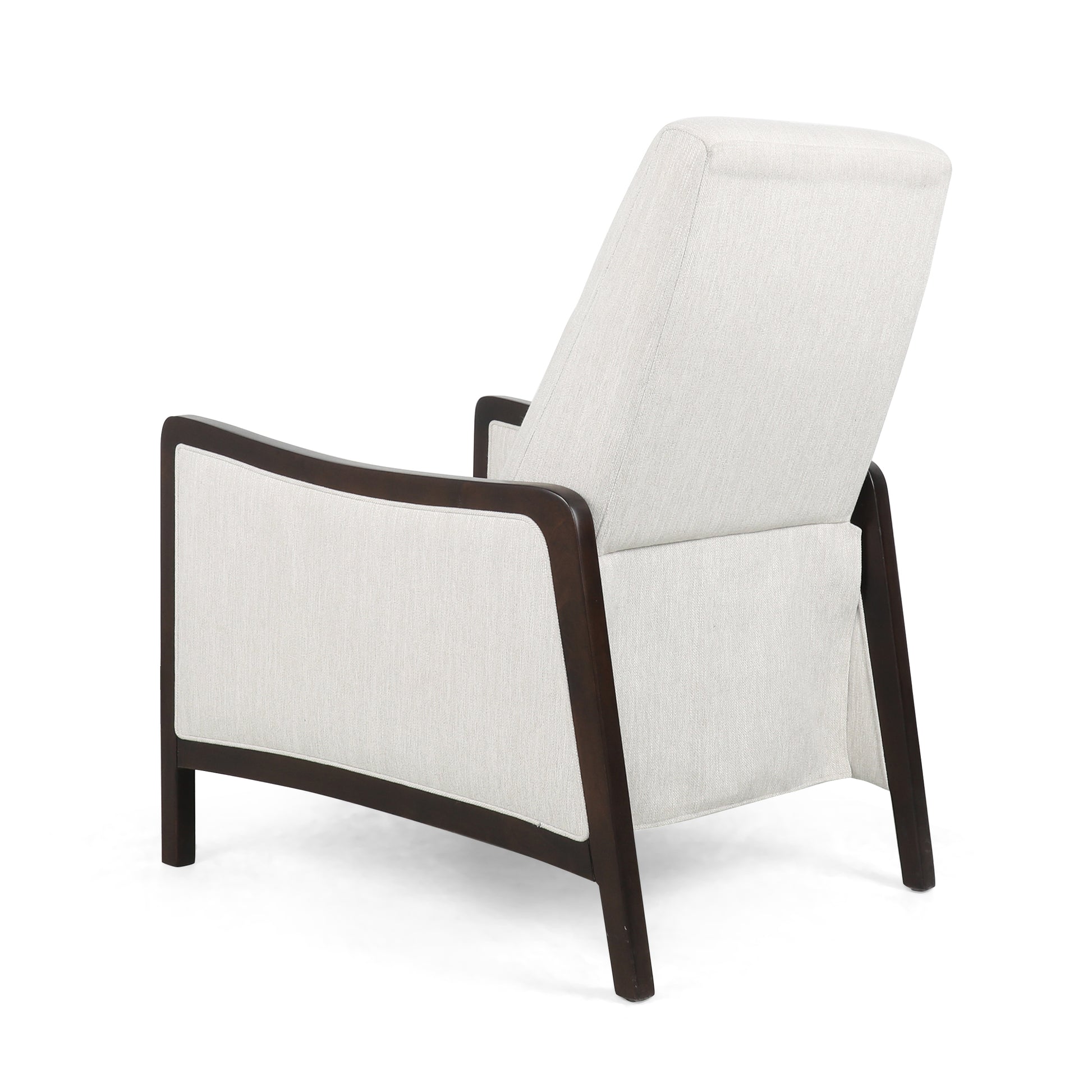Recliner Chair Beige Fabric