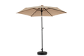 9Ft Outdoor Patio Umbrella Outdoor Table Umbrella With Push Button Tilt And Crank, Market Umbrella 6 Sturdy Ribsdeck, Backyard, Pool Base Not Included Khaki Khaki Garden & Outdoor Steel