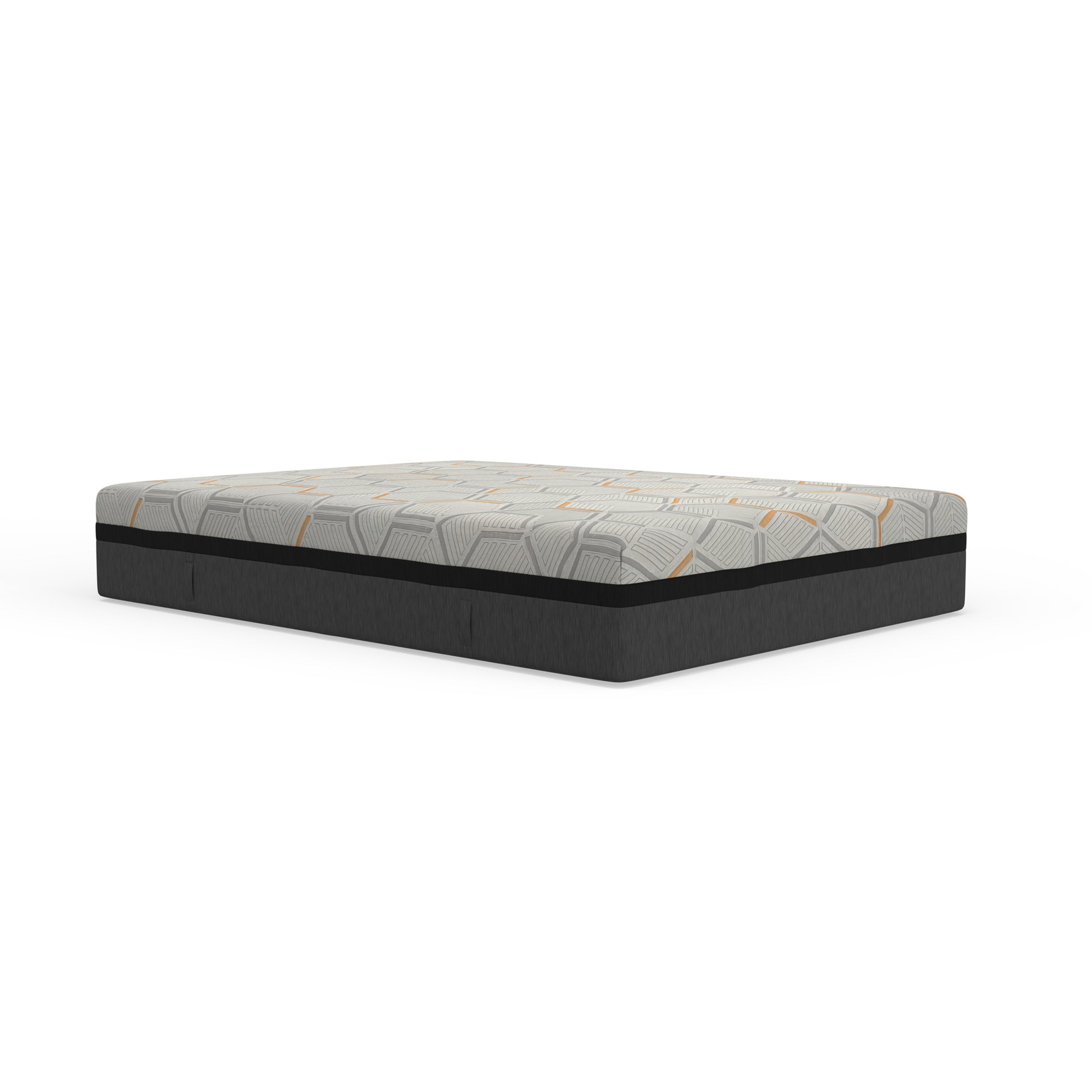 14" Hybrid Copper Gel Cooling Memory Foam Mattress With Edge Support And Air Ridge Foam Full Light Gray Foam Full