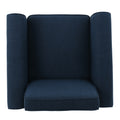 Hollister Club Chair Navy Blue Fabric 1 Seat