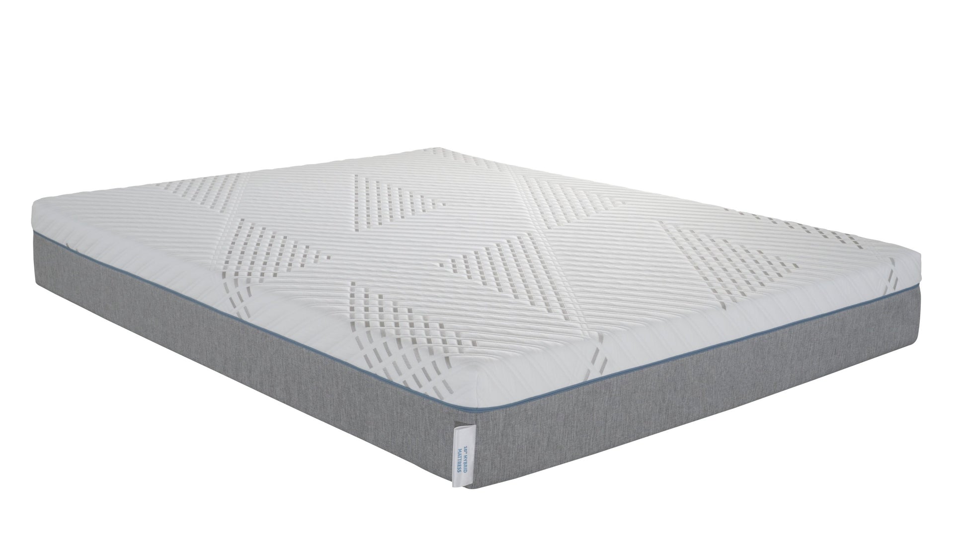 Full Size Cypress 10'' Medium Cooling Gel Memory Edge Support Pocket Spring Removable Cover Hybrid Mattress White Gray Foam Spring Full