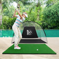 Golf Hitting Mats 3.8'X5' Artificial Turf Training Mat For Indoor Outdoor Swing Practice Green Plastic
