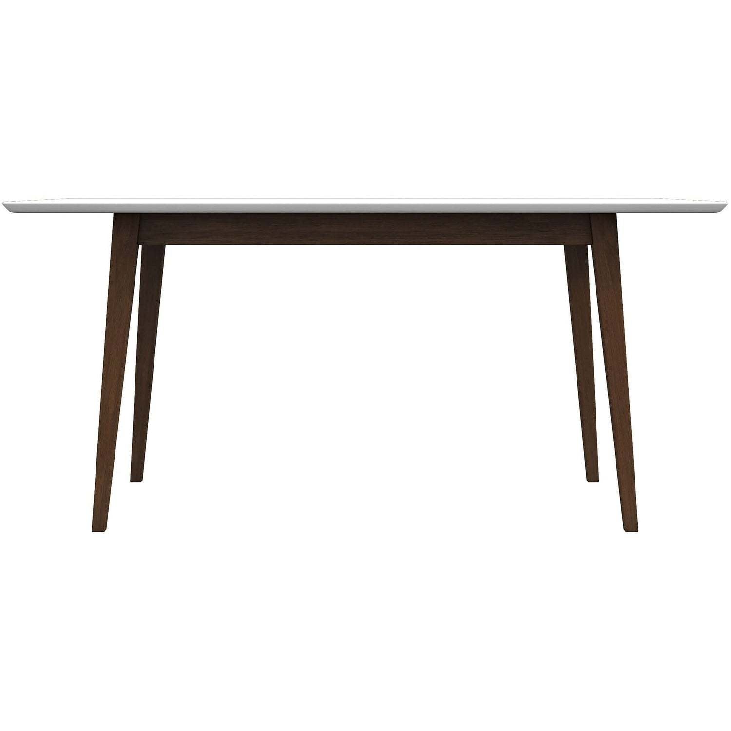 Mary Modern Style Solid Wood Rectangular Dining Kitchen Table White Wood
