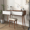 Entryway Table With 2 Carved Panel Drawers, Console Table With Storage Space And Wood Legs,Sofa Table Behind Couch For Hallway, Living Room, Natural Color Natural Particle Board Mdf
