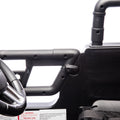 24V Two Seater Kids Ride On Truck Car W Parents Control,200W*2,Seat Width 20.28In,Four Wheel Suspension,Led Lights,Music,Mp3,Bluetooth,Two Independent Seat Belts,Suitable For Off Road For Kids Aged 3 Black 100 149 Lbs Polypropylene