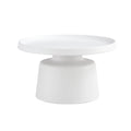 Set Of 2 Round Metal Side Coffee Table Black And White 70Cm And Balck 50 Cm Beige Black Primary Living Space Art Deco,Casual Coffee & End Tables Round Metal