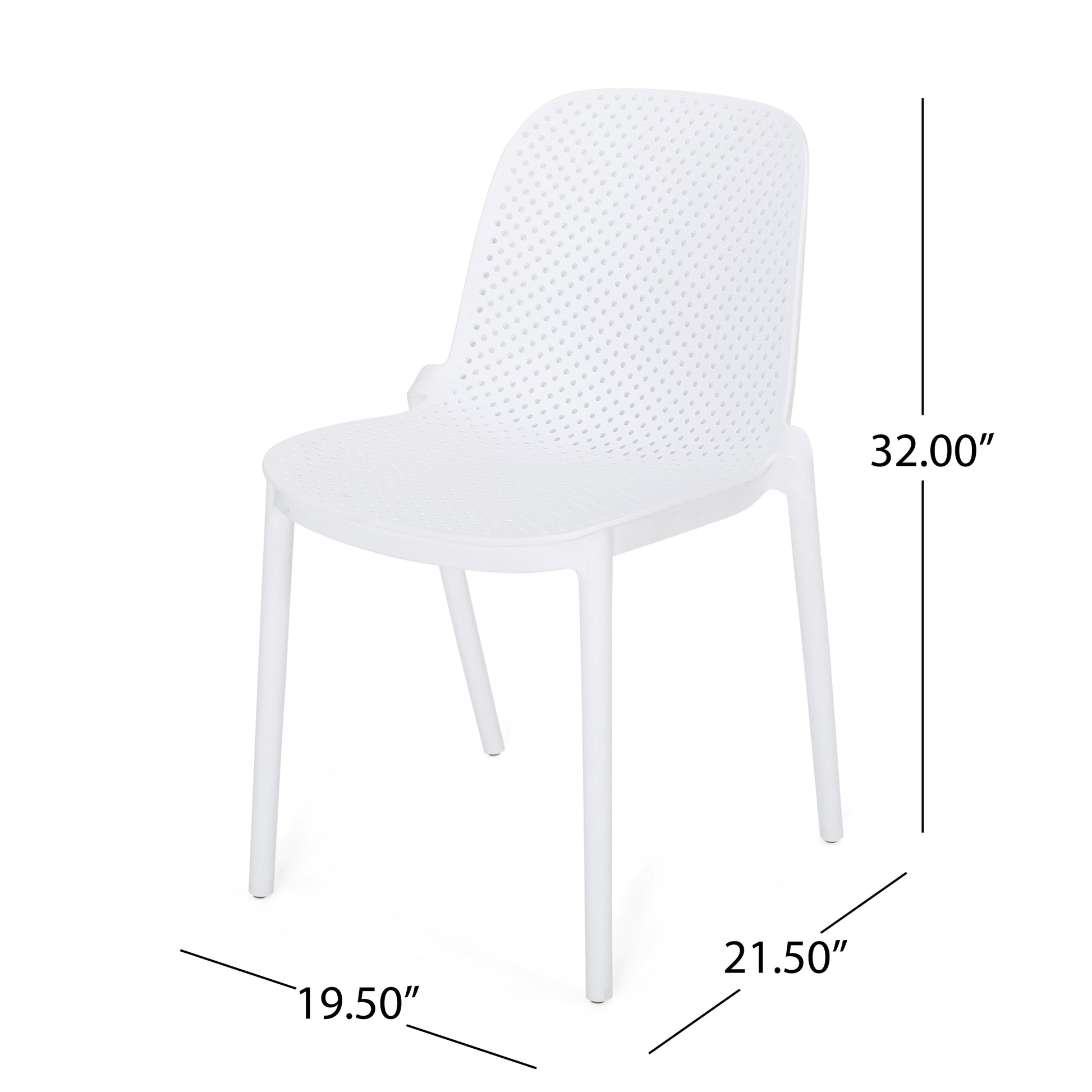 Ivy Chair White Polypropylene