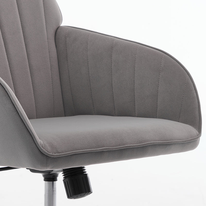 Ty Office Chair Gray Velvet