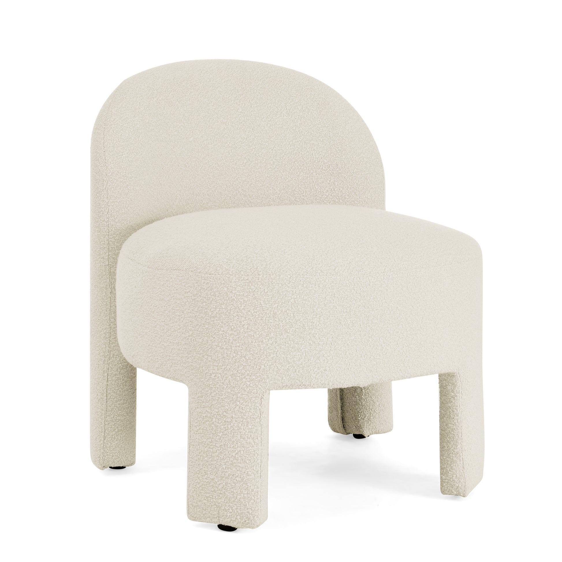 Hoop Gauze Lounge Chair With Sof Cushion And Backrest, Need To Be Assembled, Suitable For Living Room'Bedroomldining Roombeige 24.5"28.75"28.75" Beige Foam