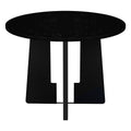 5 Piece Round Dining Table Set, 43 Inch Modern Dining Table And 4 Upholstered Chairs For Dining Room, Kitchen Room, Living Room, Easy Assembly Upholstered Chair Grey Black Dining Room American Design,Farmhouse,Mid Century Modern,Modern Round Round Fabric