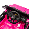 12V Kids Ride On Electric Car W Parents Control,Dual Drive, Four Wheel Suspension,With Music,Bluetooth,Mp3,Usb,With Headlights, Steering Wheel Quick Release,Slow Start For Kids Aged 3 4. Pink 50 99 Lbs Polypropylene