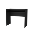 Estill Desk In Melamine With Storage Black Office Modern Rectangular Open Storage Desk Rectangular Particle Board Melamine