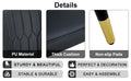 1 Table And 8 Chairs Set.A Rectangular Dining Table With A Imitation Marble Black Table Top And Black Metal Legs.Paired With 8 Chairs With Pu Leather Seat Cushion And Black Metal Legs.F 1538,C 007 Black Glass Metal