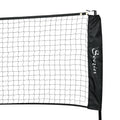 Soozier 17Ft Portable All In One Badminton Set, Pickleball And Volleyball Net, Height Adjustable Outdoor Sports Set For Backyard Beach Driveway Games Black Plastic