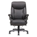 Classic Gray Bonded Leather Upholstered Office Chair With Adjustable Armrest, Height And 360 Degree Swivel, Office Room Furniture Caster Solid Gray Office Rectangular Contemporary Office Chairs Solid Back Bonded Leather Adjustable Height Plywood