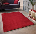 Shaggy Area Rugs, Carpets For Livingroom, 5X7 Area Rugs ,Shaggy Red Rectangle 5&7 Red Contemporary Abstract Polypropylene