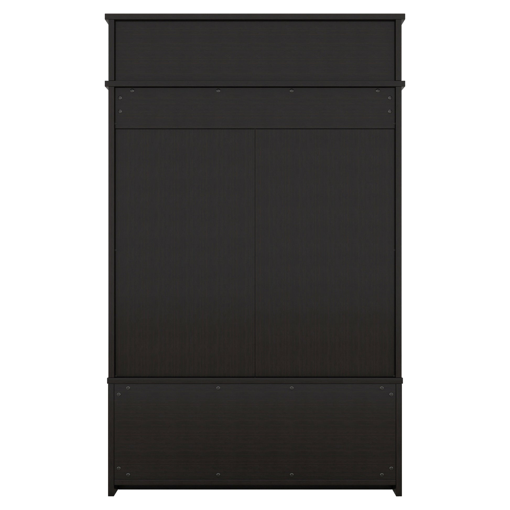 Hall Tree With Top Shelf And Storage Bench, Hallway Shoe Cabinet With Sliding Doors, Coat Rack With 5 Hanging Hooks For Entryways Hallways, Black Black Particle Board Mdf