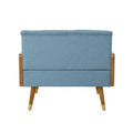 Club Chair Blue Fabric