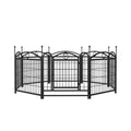 Dog Playpen Indoor 24 Inch 8 Panels Metal Dog Pen Pet Dog Fence Outdoor Exercise Pen With Doors, Heavy Duty Dog Fence Puppy Pen For Large Medium Small Dogs Indoor Outdoor Foldable Pet Exercise Pen