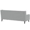 78.75'' 3 Seater Sofa, Button Tufted Backrest With Comfy Cushion, Mid Century Modern Couches For Living Room, Upholstered Comfy Sofa Couch For Bedroom, Apartment Grey Polyester 3 Seat