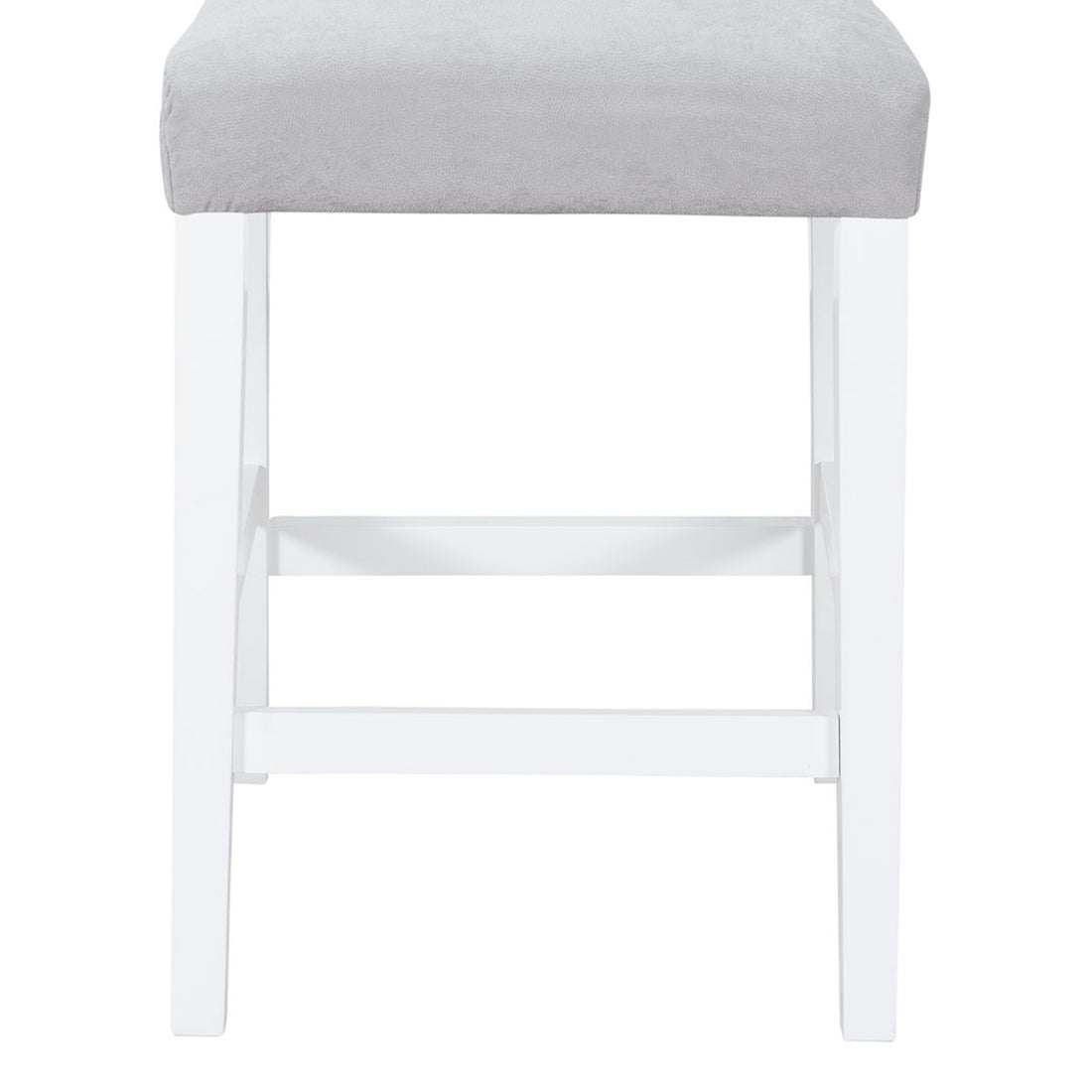 Ariya Grey Bar Stools Kit Of 2 Grey Rubber Wood